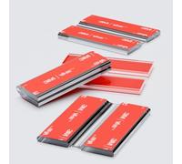 4x 50mm Cerniere a nastro flessibili - Non è necessaria la colla, Autoadesivo., Trasparenti, Cerniere a nastro in acrilico.