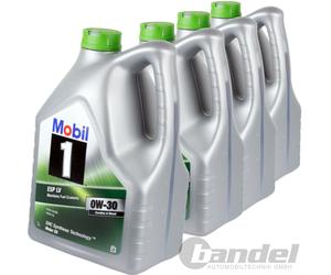 4X 5L MOBIL-1 ESP LV 0W30 OL Adatto Per ACEA C2 A5/B5 WSS-M2C920-A API SL