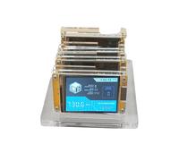 4x 735KH/S NMMiner NerdMiner+4 Slot Supporto In Acrilico Bitcoin Crypto Solo Lottery Miner Display da 2,8 Pollici Miner Touch