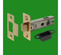 4x 75mm/7.6cm Ottone Fuoco Porta Bullone Per Tubolare Chiusura Ce Nominale Cf