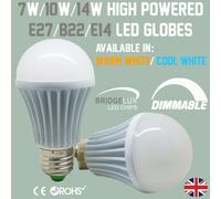 4x 7W 10W 14W Regolabile LED GLS Lampadina Ses E14 E27 B22 3000K 6000K Lampada