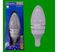 4x 7W (=35W) Megaman Regolabile LED Candle Light Sbc B15 2800K Lampadario Bulbo