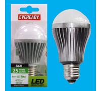 4x 8W (=40W) LED GLS A60 Bianco Caldo 3000K Lampadine a Vite Edison E27 Lampada [EEK: A]
