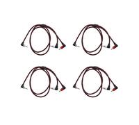 4X 90 Gradi da 3,5 mm Maschio un 2 Cavo Maschio RCA Ad Angolo Retto Stereo AUX Y Cavo Splitter Jack per Microfono per Laptop 1 M