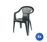 4x A Forged Tool sedia da campeggio Larghezza: 550 mm, Profondità: 550 mm