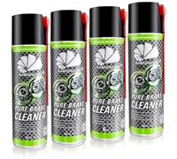 4x AABCOOLING Detergente per Freni e Componenti 500ml Sgrassatore Freni Spray per dischi, pinze, tamburi, Pulitore rapido, Rimuove liquido freni olio e sporco, Ideale per manutenzione parti meccaniche