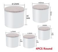 4X Acciaio Al Carbonio Mobili Rialzi Letto Solleva Altezza Resistente 52MM O