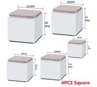 4X Acciaio Al Carbonio Mobili Rialzi Letto Solleva Altezza Resistente 52MM O