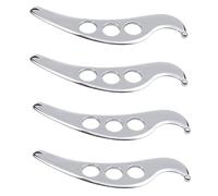 4X Acciaio Strumento di Massaggiatore Piastra Guasha Raschietto Fisioterapia Sciolto Muscolo Meridian Massaggio Macchina Spa Board Tool