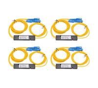 4X Accoppiatore Ottico Fbt A Fibra Ottica Monomodale Ftth SC UPC 1X2 Plc F4R7