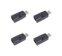 4X Adattatore Ethernet LAN USB A RJ45 Scheda di Rete USB2.0 da 100 Mbps per PC Laptop Desktop DVB Set Top Box Drive-Free Nero