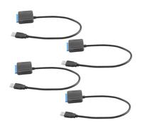 4X Adattatore per Cavo per Convertitori di Dischi Rigidi per Dischi Rigidi Ssd 2.5 / 3.5 da A USB 3.0