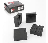 4X Adattatore Per Sollevatore Supporto Piattaforma Gomma Gommone 75X75X25MM