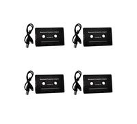 4X Adattatore Stereo AUX per Cassetta Audio 5.0 Universale con Microfono per Telefono Lettore CD con Cavo AUX MP3