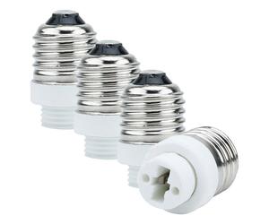 4x Adattatore zoccolo lampada Adattatore lampada Riformattazione