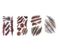 4x adesivi tatuaggi Halloween Miniblings adesivo tatuaggio graffi ferita