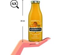 4x Agromonte Passata di Pomodoro Con Ciliegino Giallo Siciliano da 550gr x 4