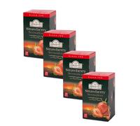 4x Ahmad Tea Strawberry Sensation 20 bustine | Tè nero fruttato