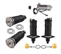 4x Air Spring Suspension + Air Compressor Pump Kit for Audi A6 4B C5 1999-2006