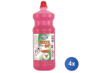 4x Alcool 750 Ml. Etilico Denaturato Amacasa