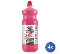4x Alcool 750 Ml. Etilico Denaturato Profumato Amacasa