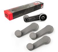 4x Alzacristalli Manovella Leva Grigio Anteriore Posteriore per VW Polo 6N1 6KV2