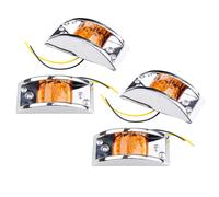 4x Amber 12LED Side Marker Lights Clearance Lamp for Trailer RV Truck Lorry Acc