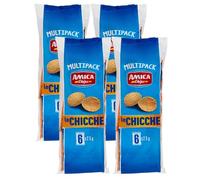 4X Amica Chips Le Chicche Patatine Formato Multipack con all'interno 6 Buste da 25g, 150g