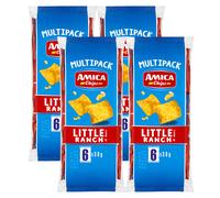 4X Amica Chips Little Ranch Snack di Mais Multipack 180g