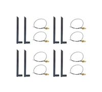 4X Antenna WiFi Wireless Dual Band 6Dbi RP-SMA + Cavo Pigtail MHF4 per Moduli WIFI / WLAN AX200 AC9260 NGFF M.2 Scheda Wireless