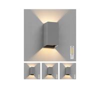 4x applique CUBEL per esterni IP65 up/downlight grigio opaco angolare 1x G9 max.