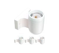 4x applique FEL porcellana bianca lucida angolare 1x E27 max. 300W