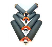 4x Appoggia Canne, Porta Canne, rullo per canna, schiuma, 4" 10cm + 6" 15cm