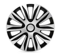 4x ARGO Copricerchi 16" Serie / Kit nero/argento