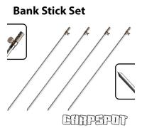 4x Asta da Riva 50-90cm Alluminio Molto Leggeri per lo Stalking Rod Rest
