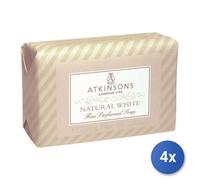 4x Atkinsons Natural White Sapone Profumato 200G