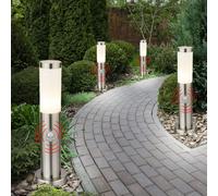 4x Außenstehlampe Lampade da Giardino Lampione Sensore di Movimento H 45 CM [EEK: Non valutato]
