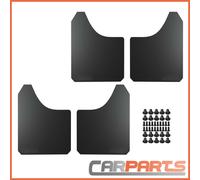 4x Auto Universale Parafango Paraspruzzi 39 30cm per Tutti Carrozzeria Nero