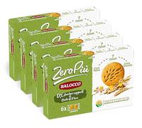 4X BaIocco ZeroPiu Biscotti Frollini Extra-Crunchy ai 7 Cereali e con Corn Flakes Senza Zuccheri Aggiunti 230g