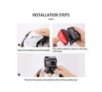 4X Base Adesiva Flessibile Universale per Supporto di Montaggio per X4, Base per Casco da Moto per /OSMO Action/per Go