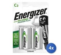 4x Batteria Energizer ricaricabile 2 pz