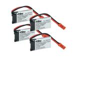 4x Batteria per Carrera Quadrocopter XL JST BEC 650mAh 3,7V