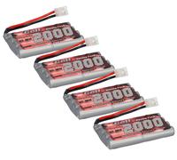 4x Batteria RC - 9,6V 2200mAh Aa Mignon L4x2 Xcell NI-MH Racing Pacco per Tamiya