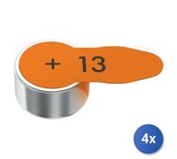 4x Batteria Varta 24606 101 418 HEARING AID 13 Arancio Arancio