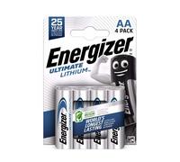 4x Batterie AA Energizer Ultimate Lithium L91 1.5V A Lunga Durata