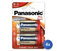 4x Batterie D marca Panasonic modello LR20/D Alkaline