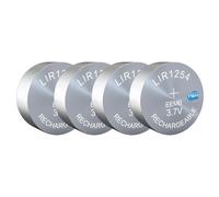 4x Batterie Ricaricabili A Bottone 3.7v Lir1254 Per Cuffie Auricolari Cp1254_