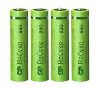 4x Batterie Ricaricabili GP ReCyko AAA HR03 950mAh