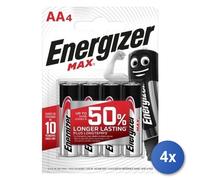 4x Batterie stilo Energizer Max AA Alkaline