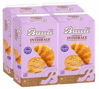 4X BauIi Croissant INTEGRALE, Cornetto Vuoto con Zucchero di Canna 222g